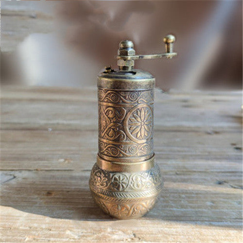 Copper Alloy Handheld Crank Spice Mill
