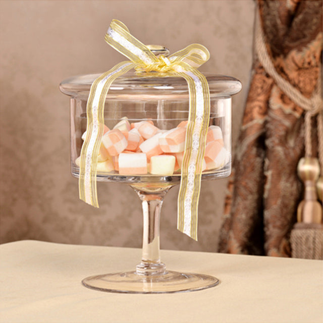 Tall Glass Storage Jar with Lid