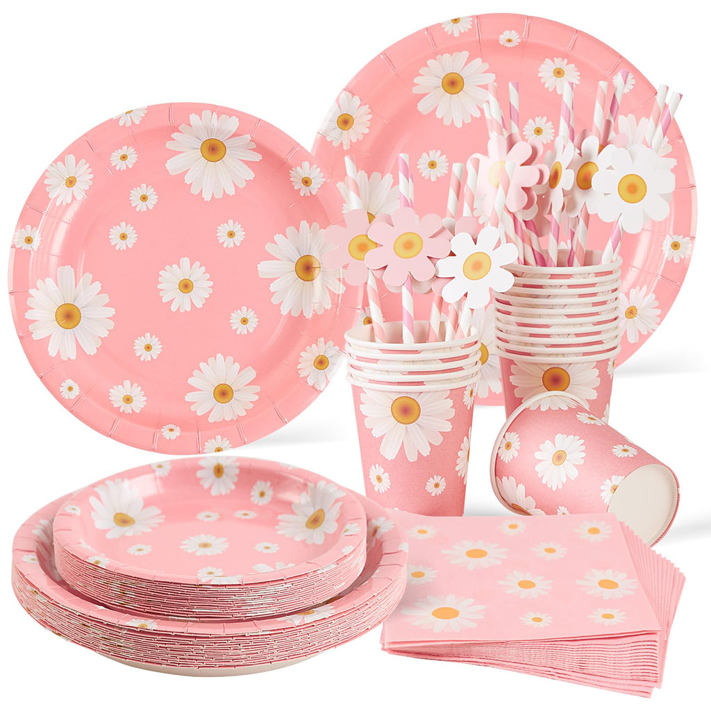 Yellow Daisy Birthday Party Set