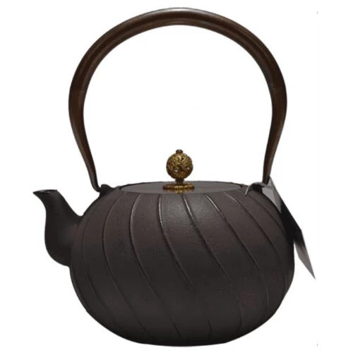 Patterned Cast Iron Teapot