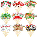 Christmas Cupcake Toppers, 9 Designs, 72 pc