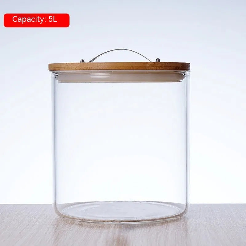 Glass Dry-Food Storage Container — Size Options