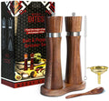 Acacia Wood Salt and Pepper Mills, 8 in, Set of 2