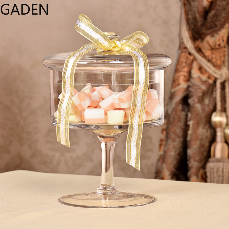 Tall Glass Storage Jar with Lid