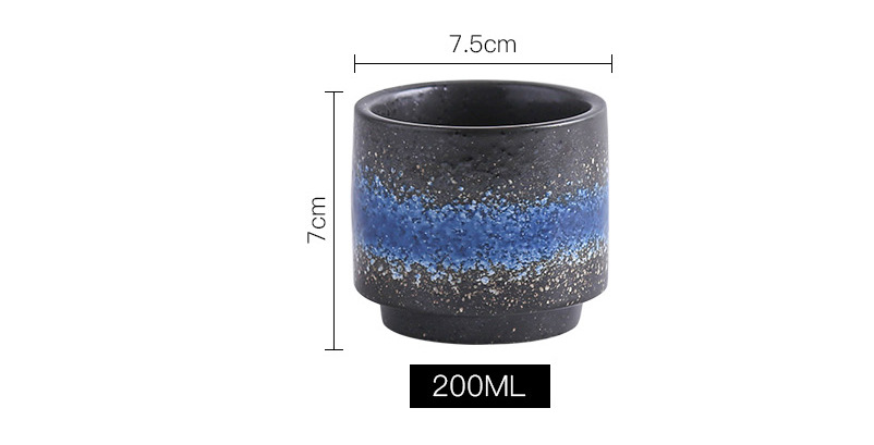 Ceramic Tea Cup — Glazed Color Options