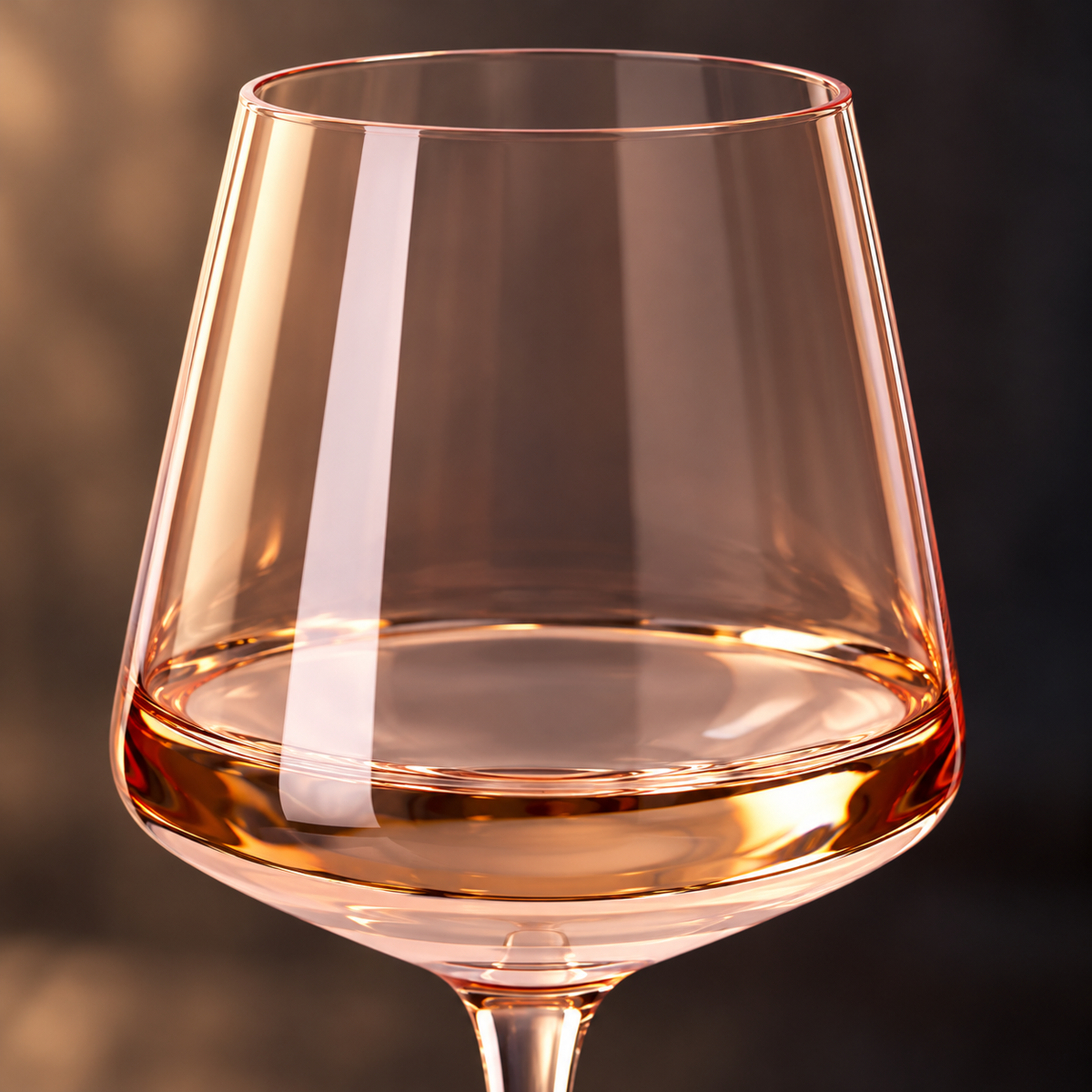 Blush Amber wine glass set — detail
