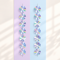 Representative retro CD hanging decorations from the eight-pack; background styling is not included.