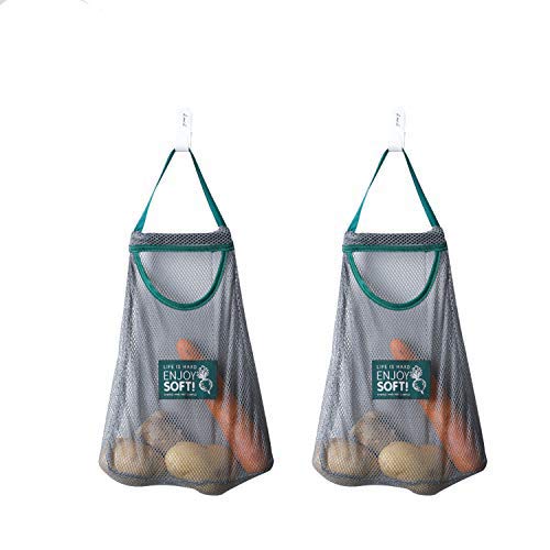 Hanging Mesh Produce Storage Bags, Set of 2 — view 2