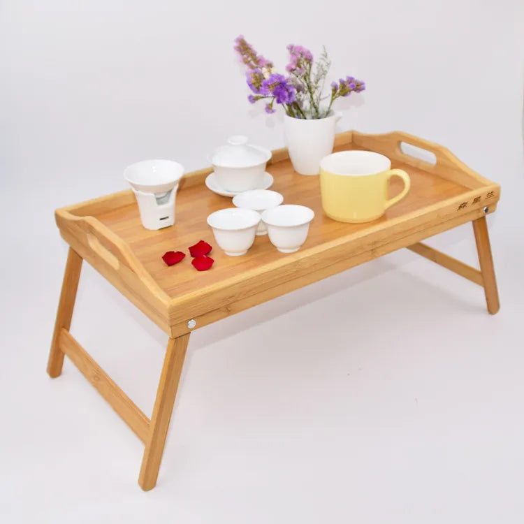 Bamboo Folding Breakfast Tray with Legs