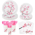 Cherry Blossom Party Tableware for 24, 194 pc