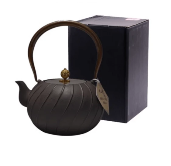Patterned Cast Iron Teapot