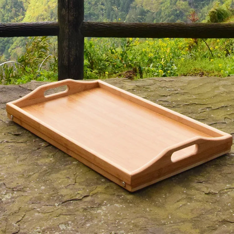 Bamboo Folding Breakfast Tray with Legs