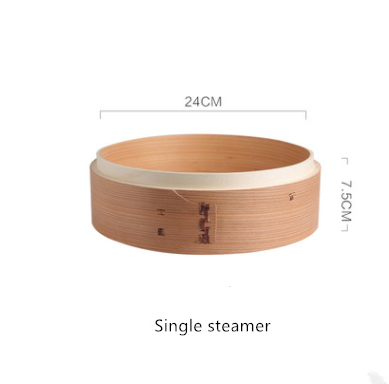 Hand-Woven Bamboo Steamer, 24 cm, Single Layer