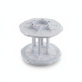 Snagly 360-degree rotating 2-tier can organizer carousel turntable on white background