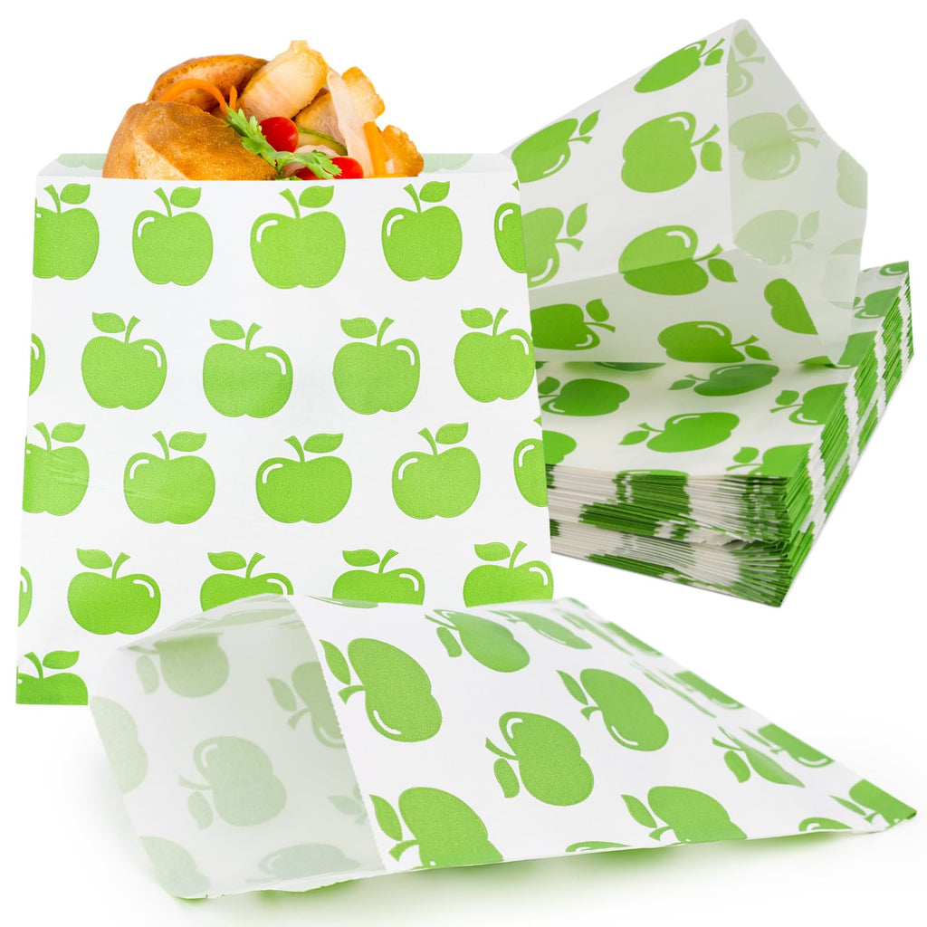 Greaseproof Sandwich Bags, 7.9 x 6.3 in, 100 pc