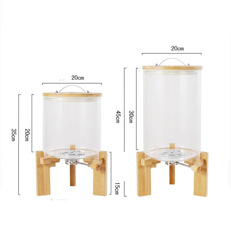 Glass Dry-Food Storage Container — Size Options