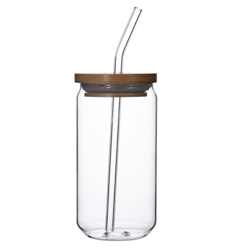 Glass Cup with Lid and Straw — Multi-Pack Options