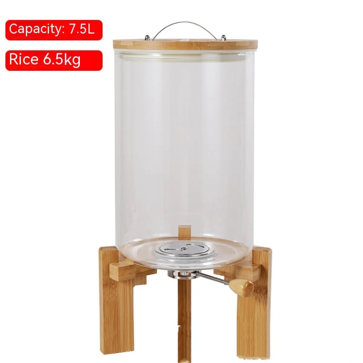 Glass Dry-Food Storage Container — Size Options