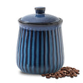 Airtight Blue Ceramic Canister 35 oz