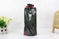 Black foldable 700 ml water bottle with carabiner clip