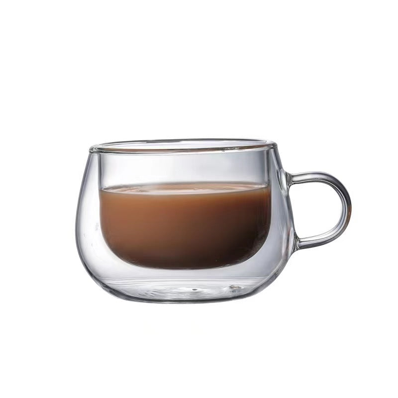 Clear Double-Wall Glass Coffee Cup — 150 ml