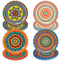 Fiesta Paper Party Plates, 9 in, 60 pc