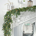 Pre-Lit Pine Christmas Garland, 6 ft, 8 Light Modes