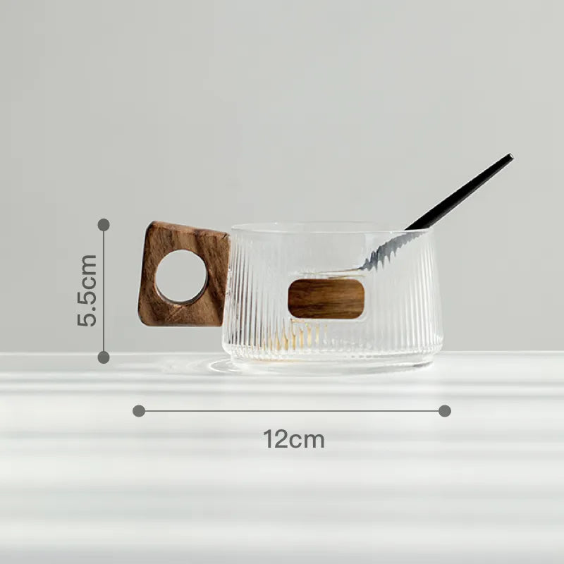 Borosilicate Glass Coffee Cup — Set Options