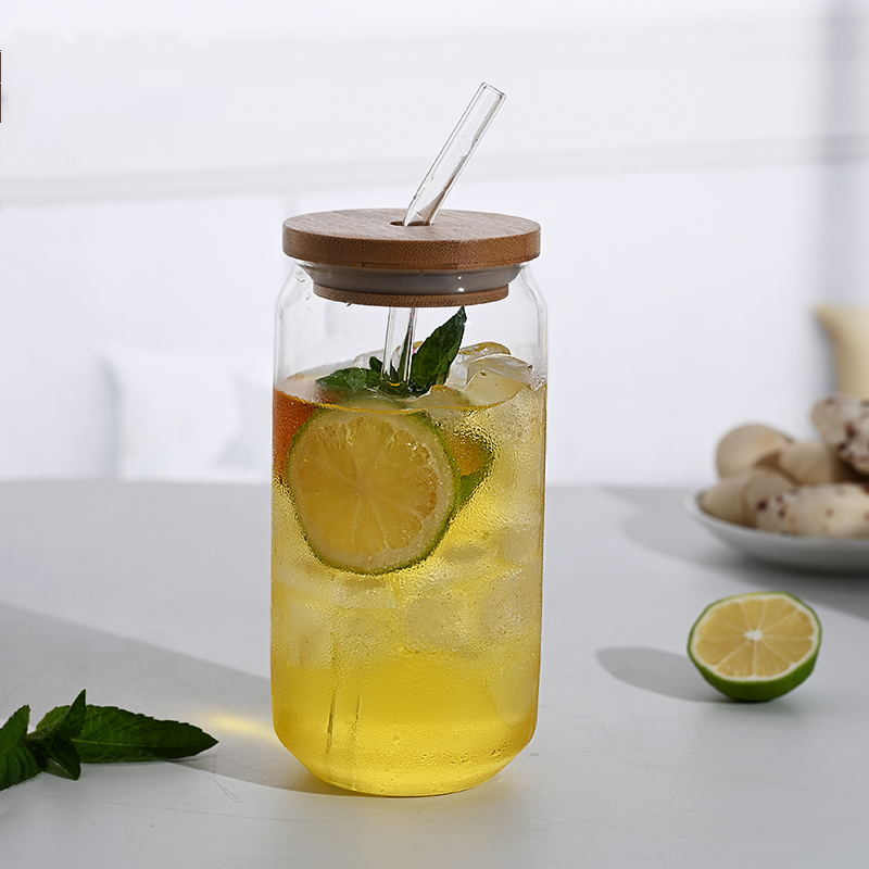 Glass Cup with Lid and Straw — Multi-Pack Options