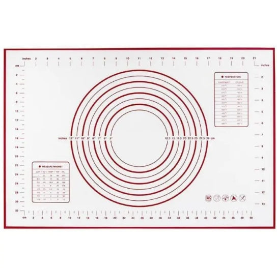 Extra-Large Silicone Baking Mat with Measurements, 40 x 60 cm