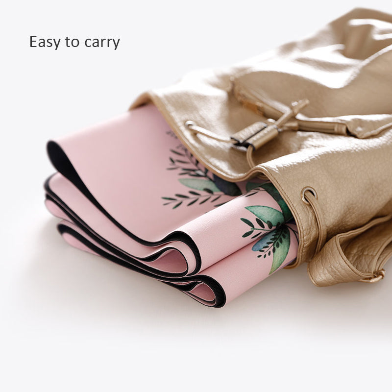 Suede & Natural Rubber Travel Yoga Mat