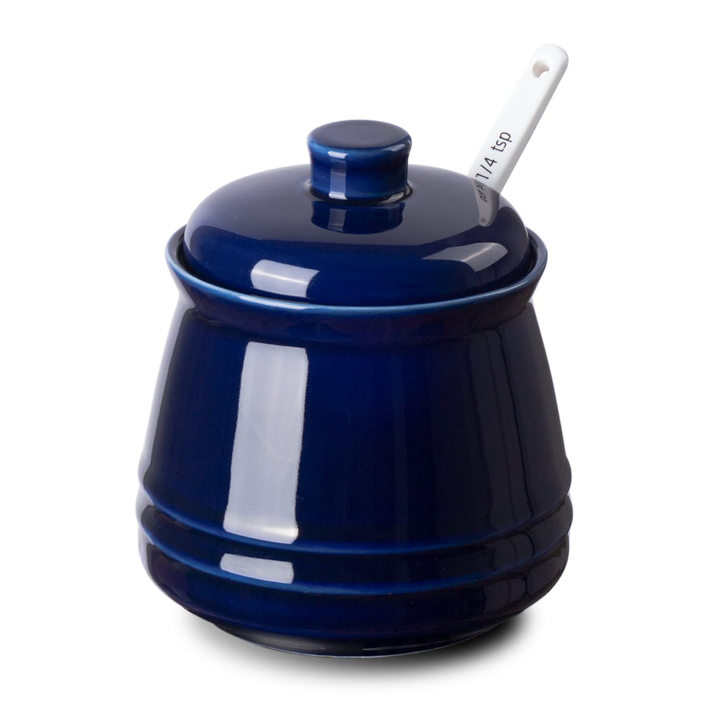 Porcelain Seasoning Cellar with Measuring Spoon, 10 oz