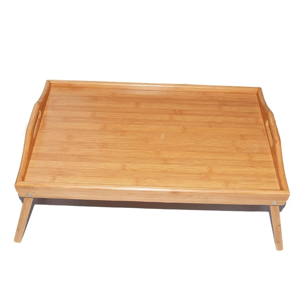 Bamboo Folding Breakfast Tray with Legs