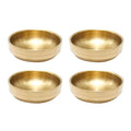 Gold Stainless Steel Sauce Dishes, 3.5 in, Set of 4