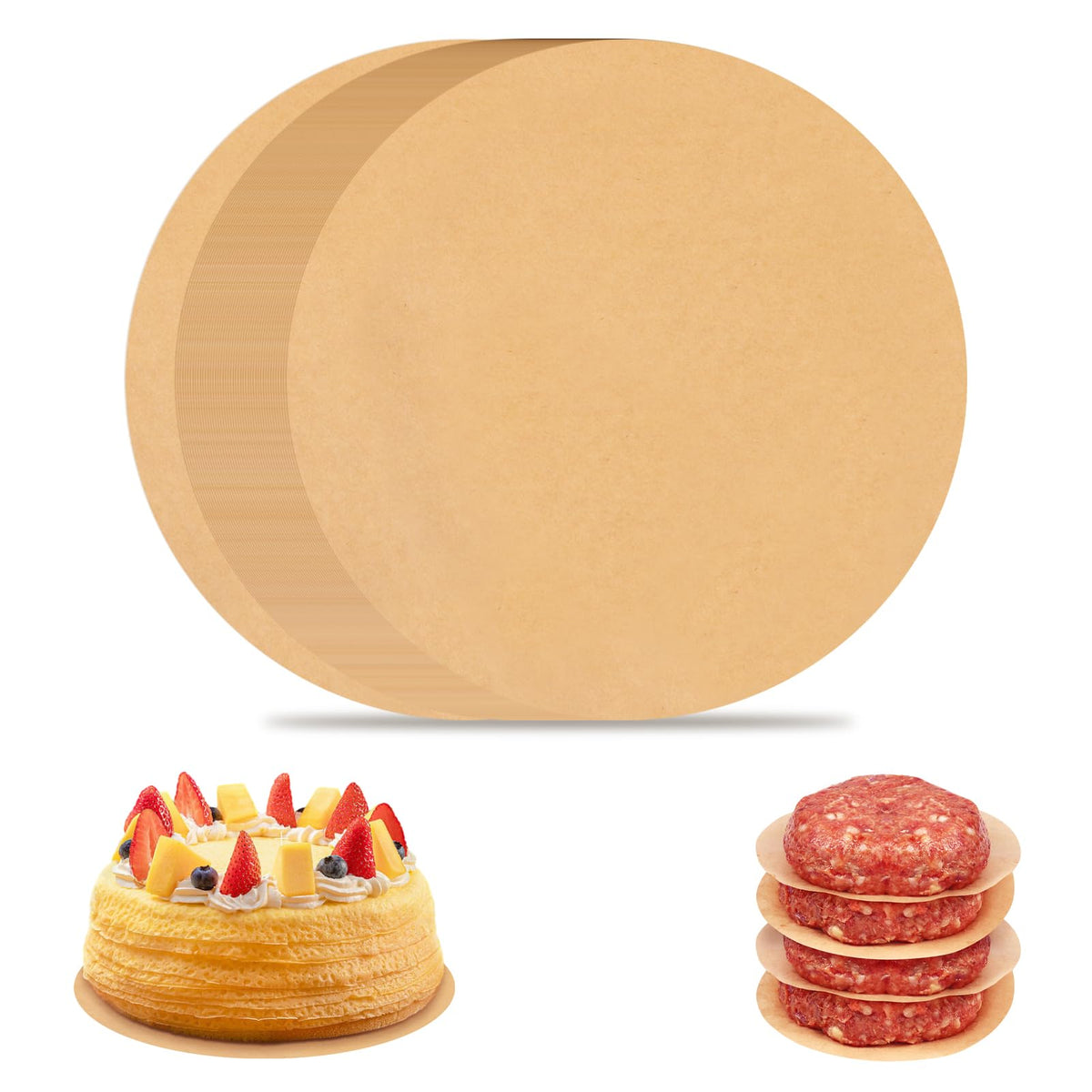 Non-Stick Parchment Rounds, 6 in, 220 pc