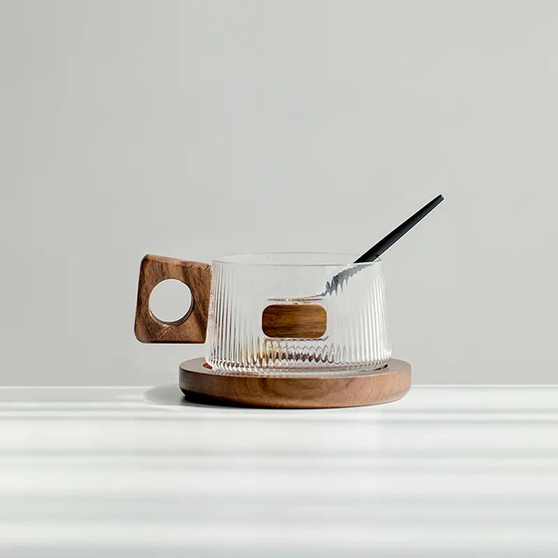 Borosilicate Glass Coffee Cup — Set Options