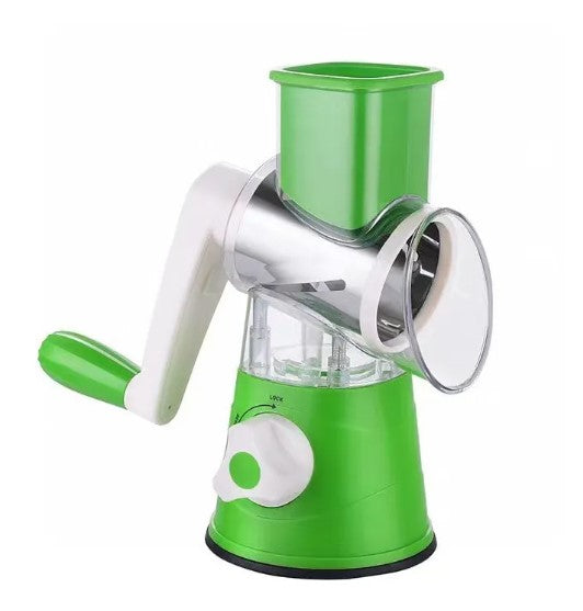 Rotary Vegetable Grater and Slicer with 3 Drums