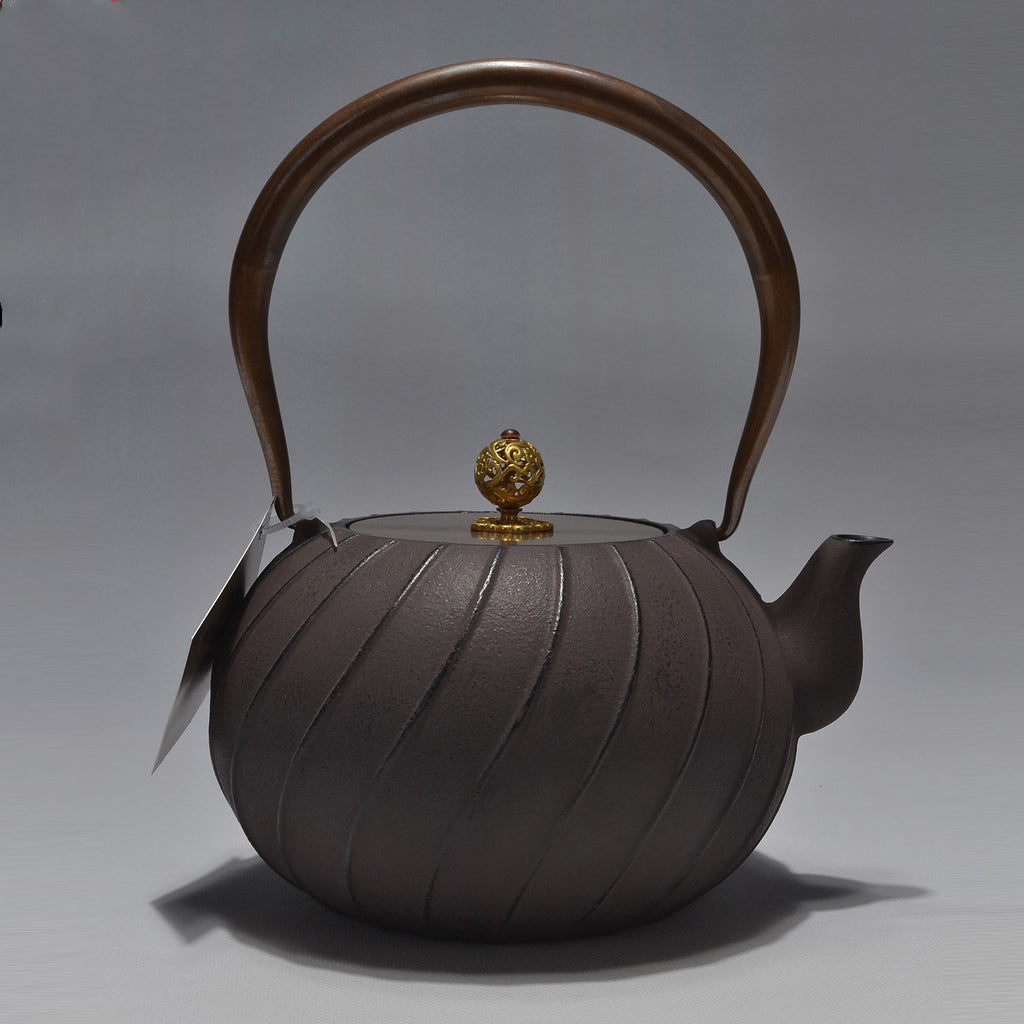 Patterned Cast Iron Teapot
