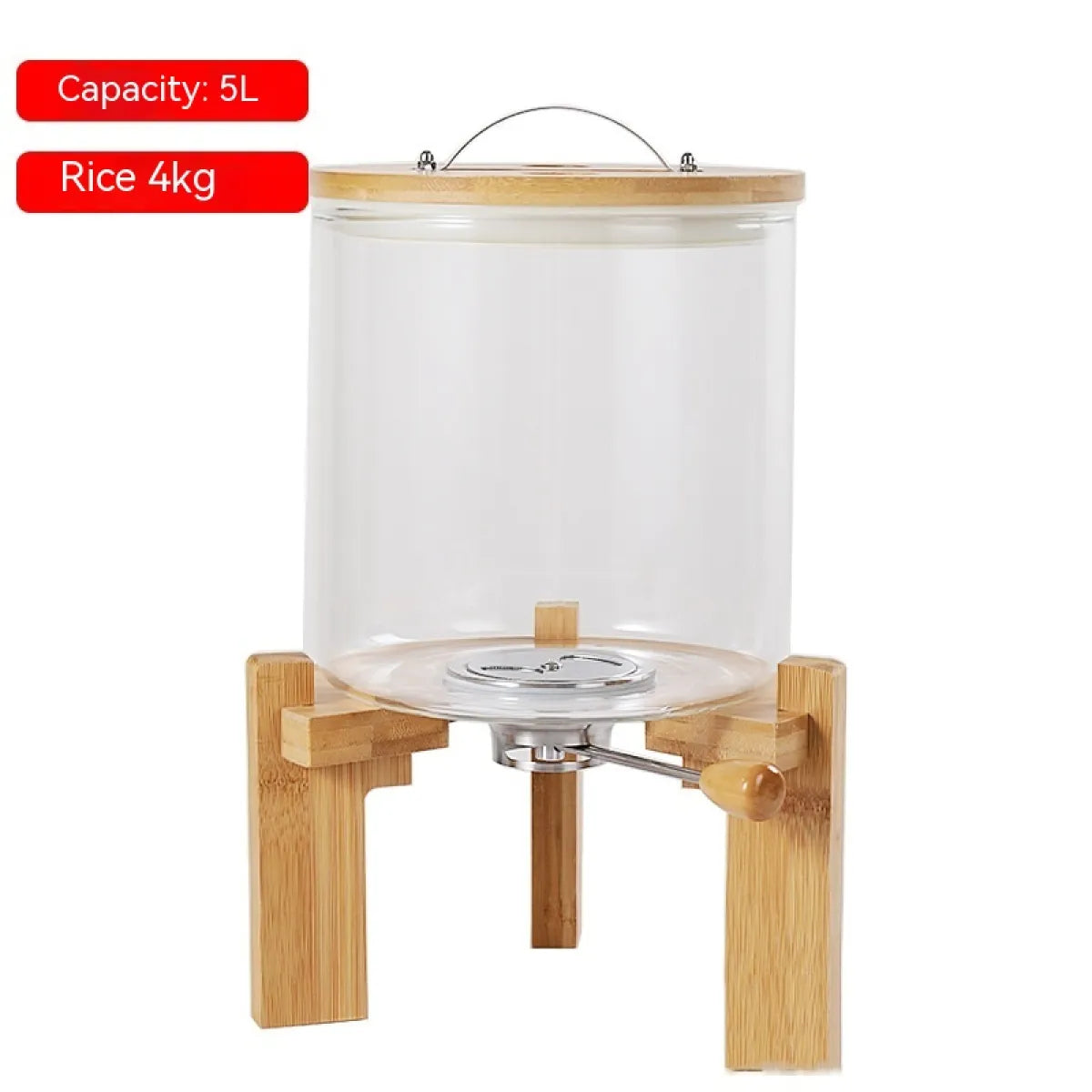 Glass Dry-Food Storage Container — Size Options