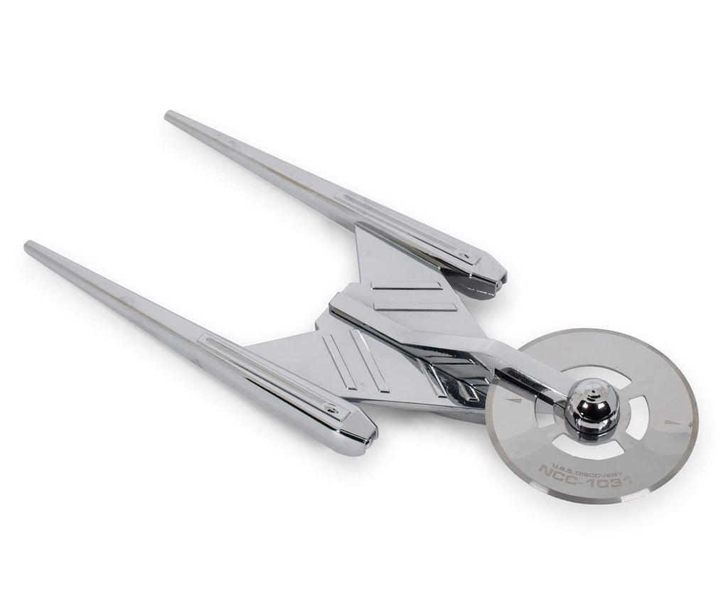 Starship Pizza Cutter, Stainless Steel, 9 in