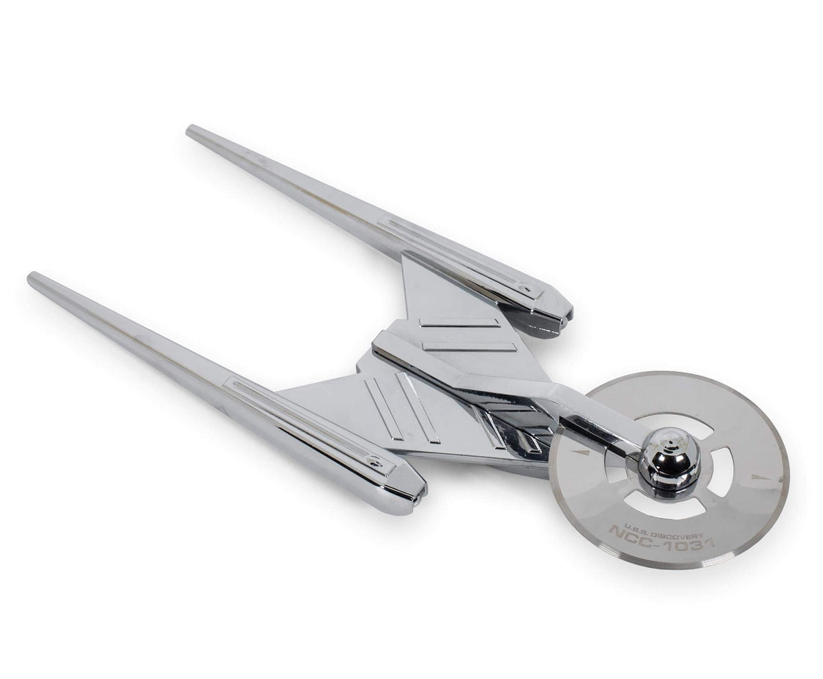 Starship Pizza Cutter, Stainless Steel, 9 in