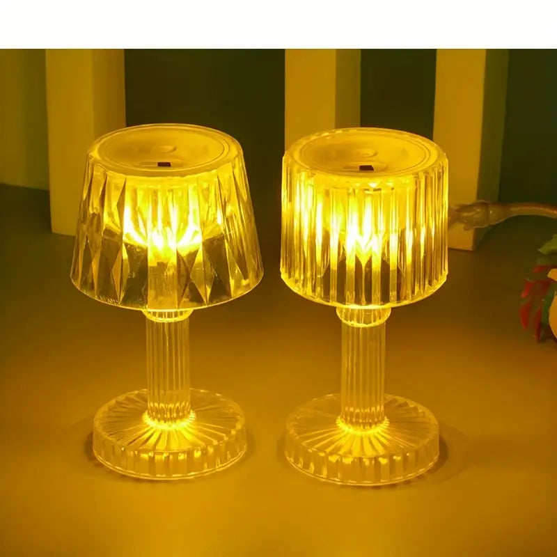 Cordless Night Light with Cylindrical Shade