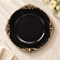 Plate, floral hero. Representative arrangement; food and styling props not included.