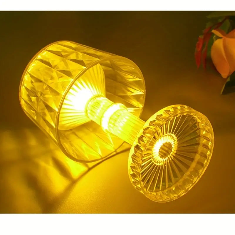 Cordless Night Light with Cylindrical Shade