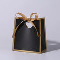 Color-Border Mini Gift Bags with Ribbon Bows, 50-Pack