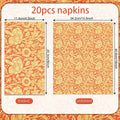 Blue Vine Paper Guest Napkins, 40 Count (2 Packs of 20)