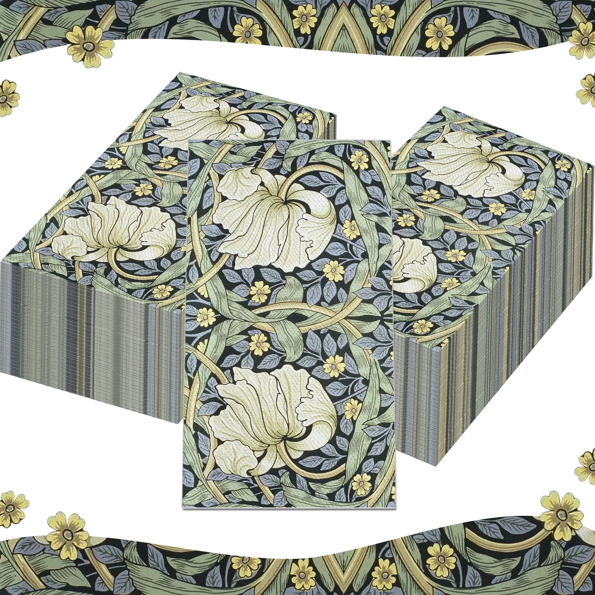 Pastel Floral Paper Guest Napkins, 40 Count (2 Packs of 20)