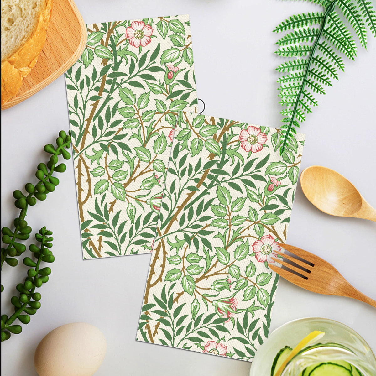 Pastel Floral Paper Guest Napkins, 40 Count (2 Packs of 20)