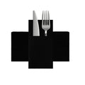 Solid Colour Paper Napkins with Flatware Pocket, 25-Pack