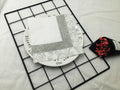 Lace Print Paper Napkins, Gold or Silver, 100-Pack (5 x 20)